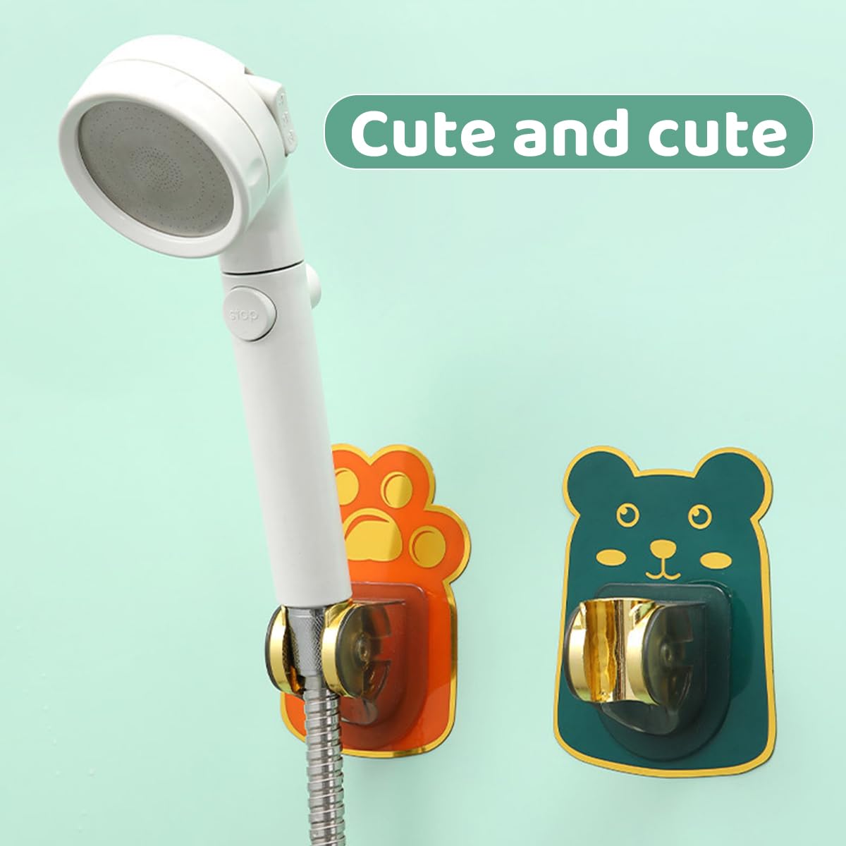 HASTHIP 2Pcs Self-Adhesive Handheld Shower Holder- Adjustable Waterproof Wall Mount Bracket Hand Shower Holder for Bathroom Toilet HASTHIP 2Pcs Self-Adhesive Handheld Shower Holder- Adjustable Waterproof Wall Mount Bracket Hand Shower Holder for Bathroom Toilet